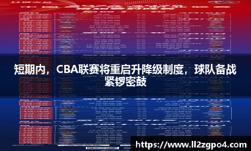 短期内,CBA联赛将重启升降级制度,球队备战紧锣密鼓