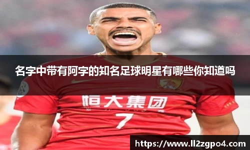 名字中带有阿字的知名足球明星有哪些你知道吗